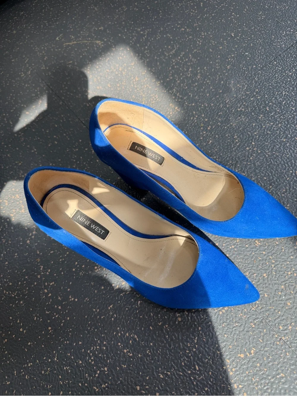Nine West Electric Blue Pointed Toe Pumps